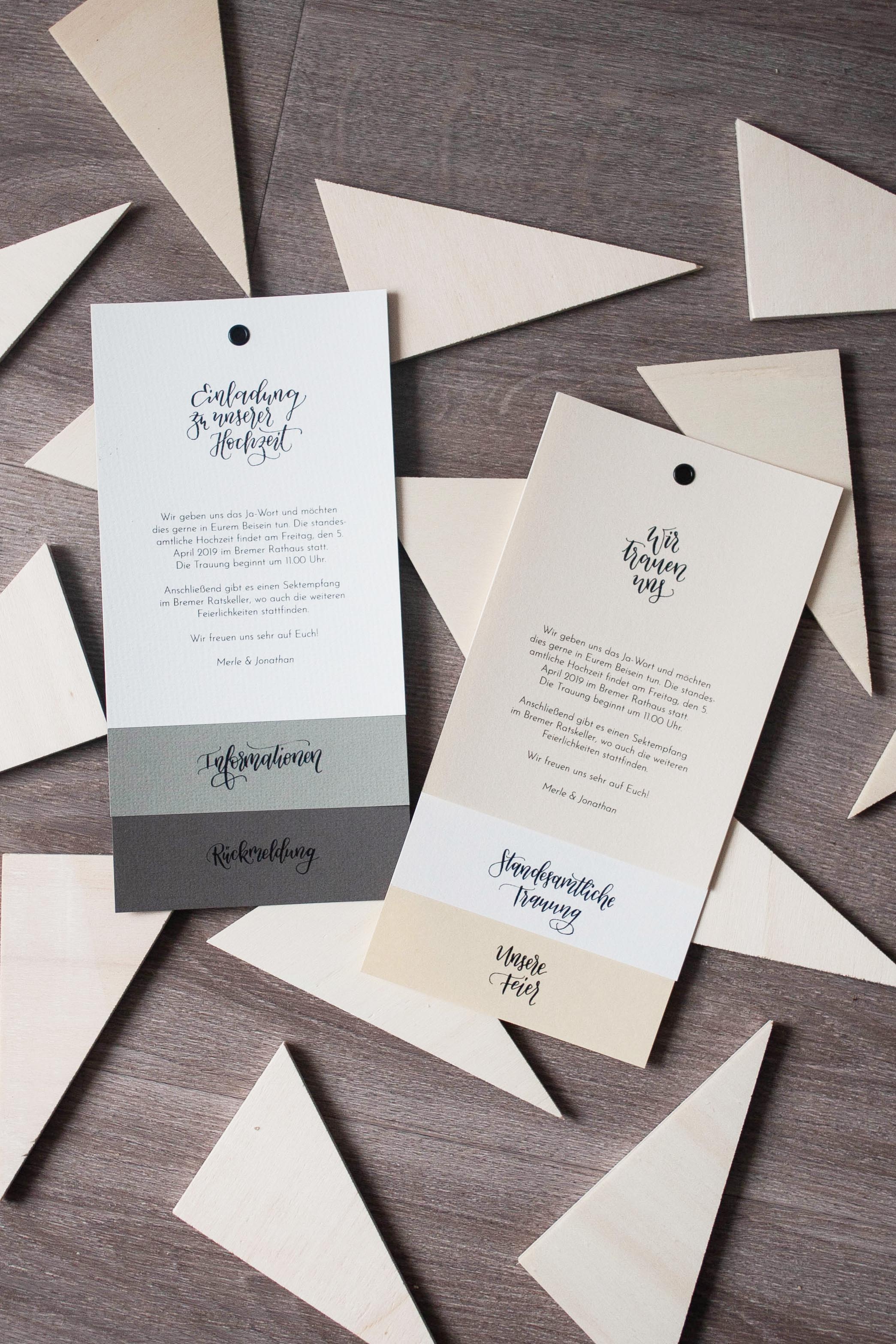 Hochzeitspapeterie selbst machen: viele Designs möglich